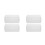 4Pcs Outdoor Waterproof Electrical Box White PP Power Strip Protector 7