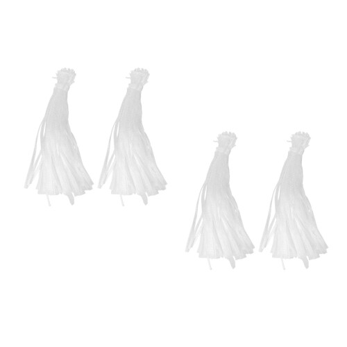 200Pcs White Mesh Produce Bags Reusable Kitchen Vegetable Nets 1