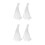 200Pcs White Mesh Produce Bags Reusable Kitchen Vegetable Nets 4