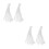 200Pcs White Mesh Produce Bags Reusable Kitchen Vegetable Nets 5