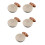 5Pcs Small Ceramic Sauce Dishes with Handle Beige Condiment Bowls 4