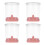 4Pcs Compact Vegetable Chopper Strawberry Pink Kitchen 3