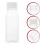 10Pcs Transparent Plastic Milk Bottles Leakproof Beverage Storage Jars 8