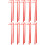 20Pcs Durable Red Plastic Windmill Making Rods for Garden Decoration 4