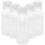 10Pcs Transparent Plastic Milk Bottles Leakproof Beverage Storage Jars 10