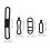 60Pcs Versatile Silicone Bike Light Mount Straps Elastic Black Bands 9