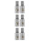 6Pcs Car Audio Input Reducer Amplifier Power Connector Durable Design 2