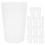 48Pcs White Plastic Bathroom Toothbrush Holder Cups Multi-Purpose Cups 10