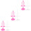 18Pcs Assorted Color Plastic Doll Stands Support Rack for Dolls 4