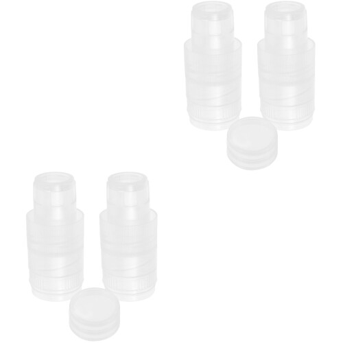 4Ensembles Couvercles Séparables Pet Transparent Pour Pots Confiture 1