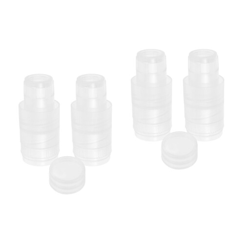 4Ensembles Couvercles Séparables Pet Transparent Pour Pots Confiture 2