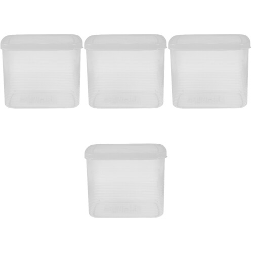 4Pcs Plastic Bread Container Airtight Bread Box for Home and Bakery 1