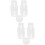 4Ensembles Couvercles Séparables Pet Transparent Pour Pots Confiture 6