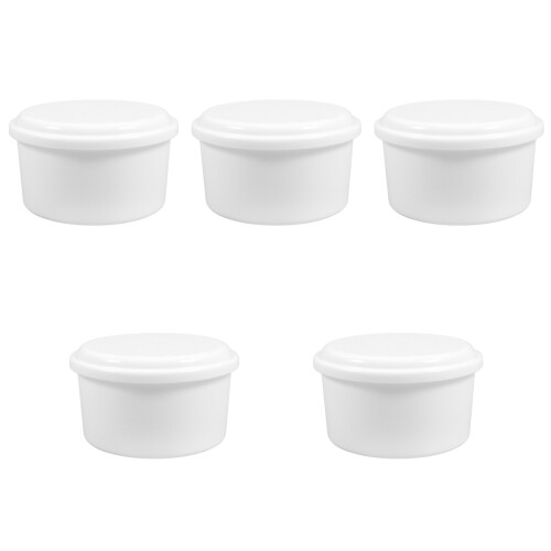 5Pcs Large Capacity White Ice Cube Mold ABS Material for Storage Use 1