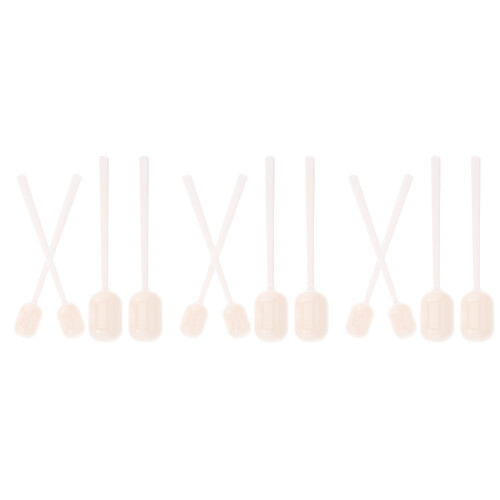 12Pcs Plastic Coffee Spoons Large Scoop Head for Household Use 2