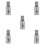 5Pcs Aluminum Alloy Car Audio Cable Terminal Silver Amp Input Reducers 1