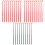 30Pcs Red Plastic Lantern Poles Sturdy Handles for DIY Lantern Making 2