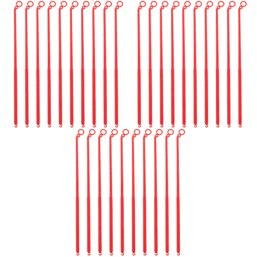 30Pcs Red Plastic Lantern Poles Sturdy Handles for DIY Lantern Making 1