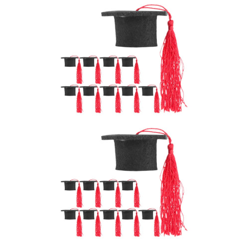 2 Pack Graduation Accessories Table Topper Cap Bottle Decorations 2