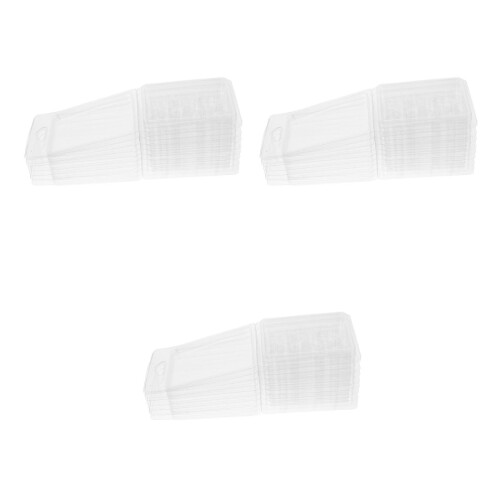 30Pcs Elegant Transparent Plastic Wax Melts Clamshell Star Mold Boxes 2