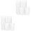 24Pcs Reusable White Toothbrush Cups Multipurpose Bathroom Drink Mugs 2