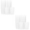 24Pcs Reusable White Toothbrush Cups Multipurpose Bathroom Drink Mugs 5