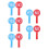 10Pcs Student Response Paddles Foam Board Yes No Game Classroom Supply 4