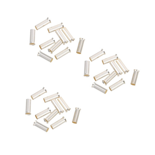 30Pcs Silver Copper Cable Pin Connector Kit for Car Audio Wiring 1