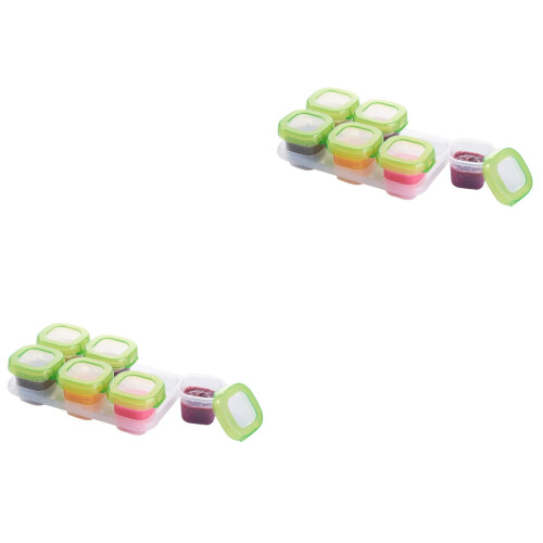 12Pcs Light -Keeping Food Box Durable Baby Food Container 2