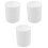 3Pcs White Portable Chemistry Mug Beaker Plastic Lab Cups 2