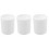 3Pcs White Portable Chemistry Mug Beaker Plastic Lab Cups 3