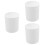 3Pcs White Portable Chemistry Mug Beaker Plastic Lab Cups 5