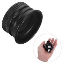 100Pcs Black Aluminum Leak Proof Screw Caps Replacement for Glass Jars