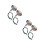 4Pcs Lightweight Metal Motorcycle Indicator Lights Retro Style Silver 6