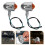 4Pcs Lightweight Metal Motorcycle Indicator Lights Retro Style Silver 8