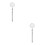 2Pcs Durable Silver Handheld Telescoping Mirrors for Automotive Repair 6