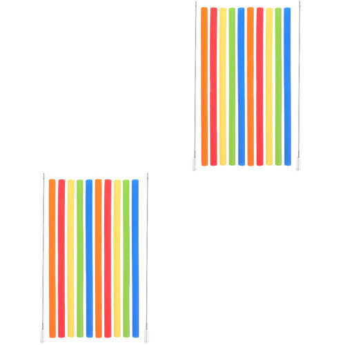 2Sets Silicone Straws Dishwasher Safe with Brush for Home Use 1
