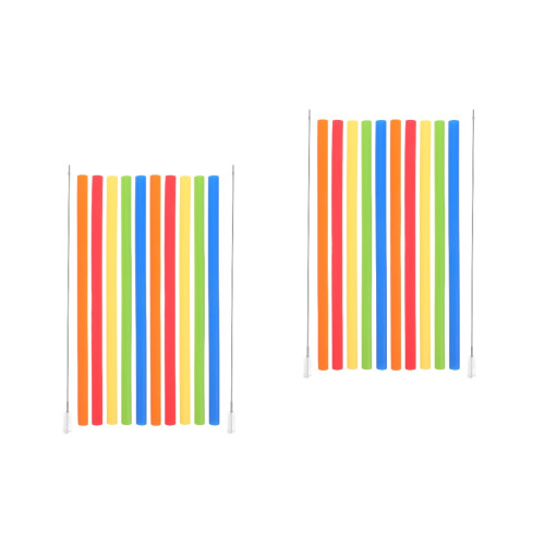 2Sets Silicone Straws Dishwasher Safe with Brush for Home Use 2