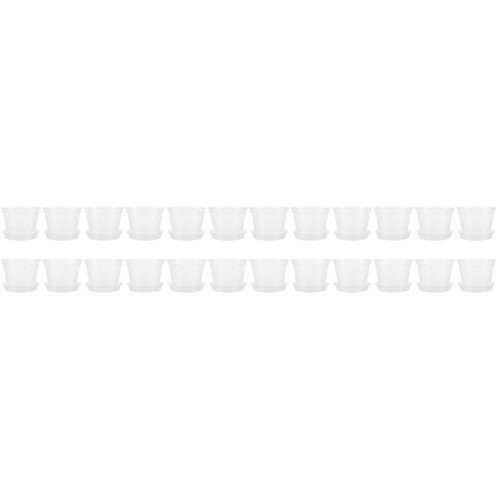 24Sets Breathable Clear Orchid Pots with Side and Bottom Drainage 2