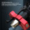 Red Lock for Motorcycle Handlebars, Alloy 2