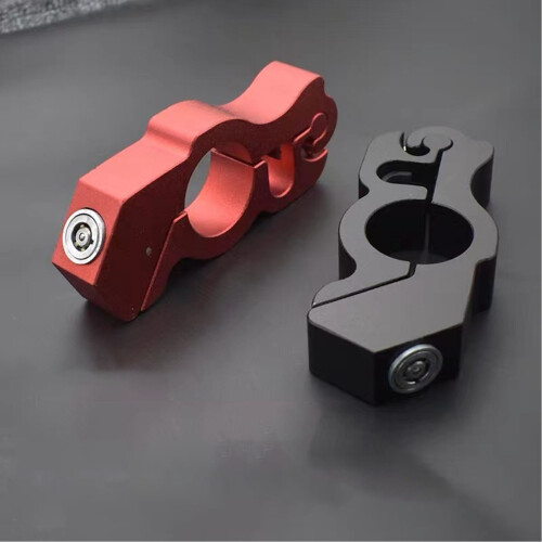 Red Lock for Motorcycle Handlebars, Alloy 2