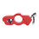 Red Lock for Motorcycle Handlebars, Alloy 9