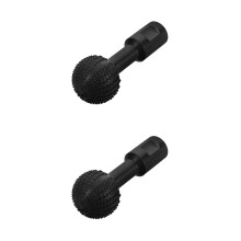 2Pcs Black Steel Woodworking Rotary Burr Grinding Polishing Attachment