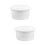 2Pcs White ABS Ice Mold for Storage Reusable Ice Cube Tray with Lid 6