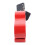 Red Lock for Motorcycle Handlebars, Alloy 18