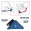 Reusable Triangle Car Dehumidifier Bags x2 Blue 9