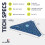 Reusable Triangle Car Dehumidifier Bags x2 Blue 8
