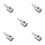 5Pcs Silver Car Amplifier Power Supply Terminal Blocks Durable Brass 2