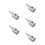5Pcs Silver Car Amplifier Power Supply Terminal Blocks Durable Brass 6