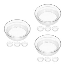 12Pcs Glass Water Pitcher Lids Silicone Seal Replacement White Cover